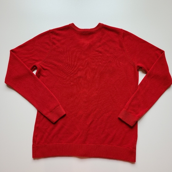 Basic edition floral beaded cardigan red size L - Picture 6 of 9